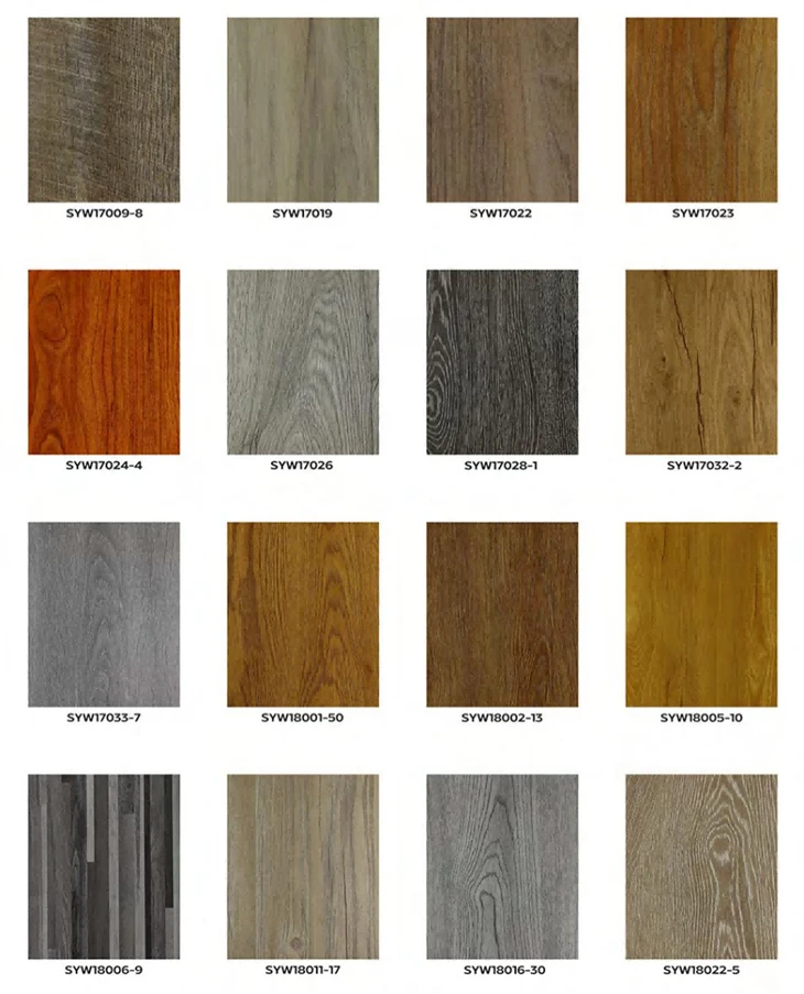 Wood Stlye Dry Back LVT Flooring Tiles