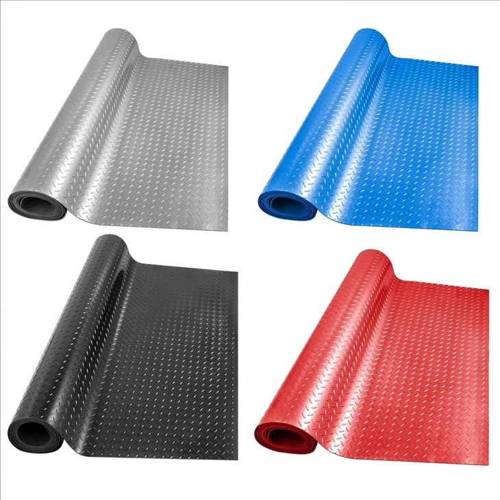 Coin Pattern Vinyl Car Mat For Garage Floor
