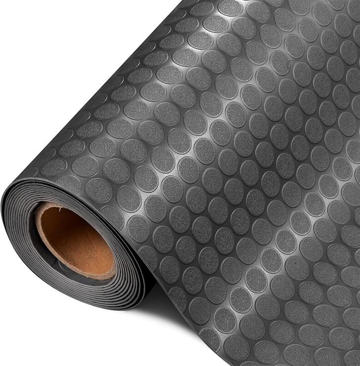 Coin Pattern Vinyl Car Mat For Garage Floor