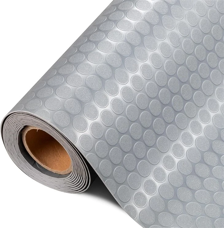 Coin Pattern Vinyl Car Mat For Garage Floor