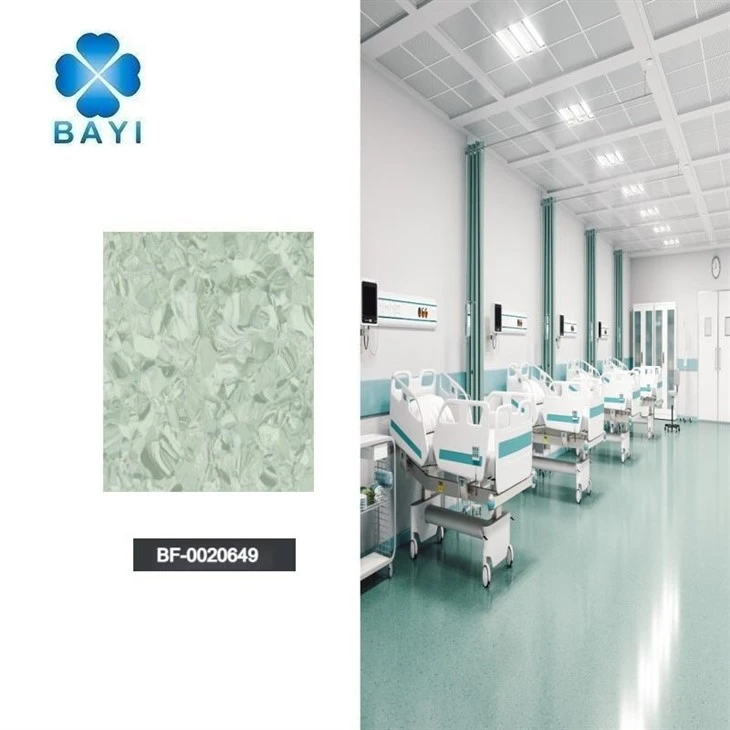 Commercial Homogenous Vinyl Flooring Rolls