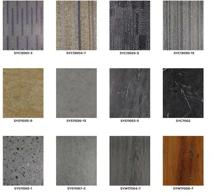 Contemporary Bedroom Decoration LVT Peel And Stick Floor Tiles
