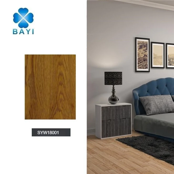 Contemporary Bedroom Decoration LVT Peel And Stick Floor Tiles
