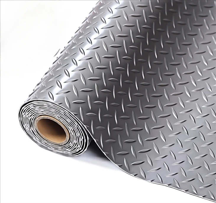 Diamond Plate Sheet PVC Garage Floor Mat Rolls