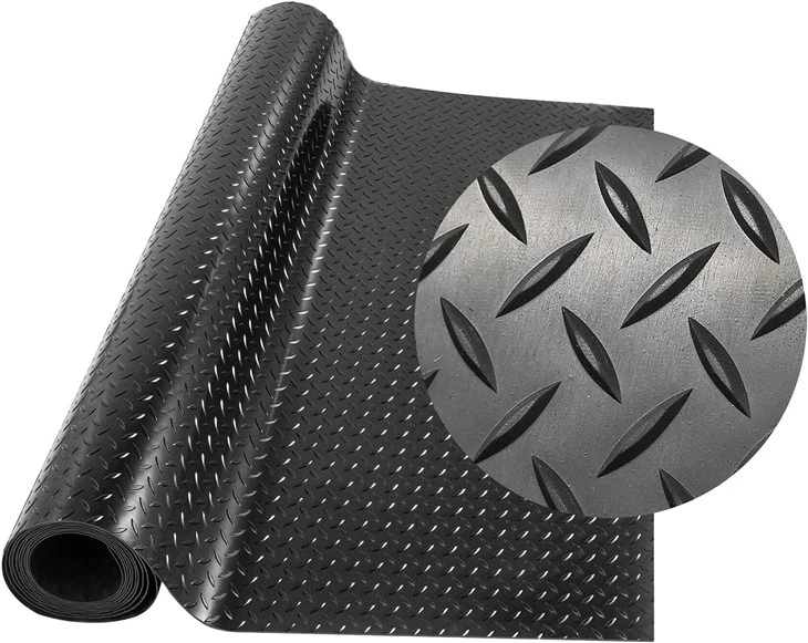 Diamond Plate Sheet PVC Garage Floor Mat Rolls
