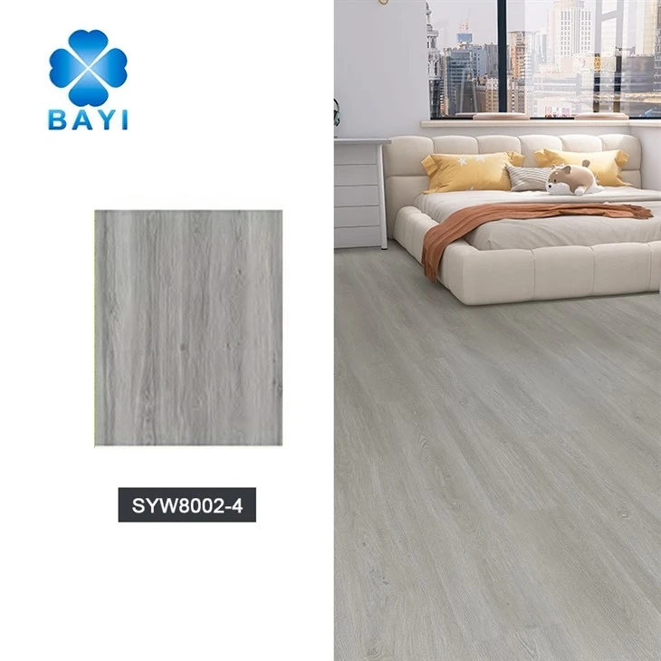 Indoor Waterproof Wood Grain Rigid Core PVC Plank Click Lock SPC Vinyl Flooring