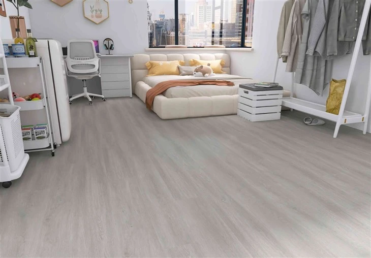 Indoor Waterproof Wood Grain Rigid Core PVC Plank Click Lock SPC Vinyl Flooring