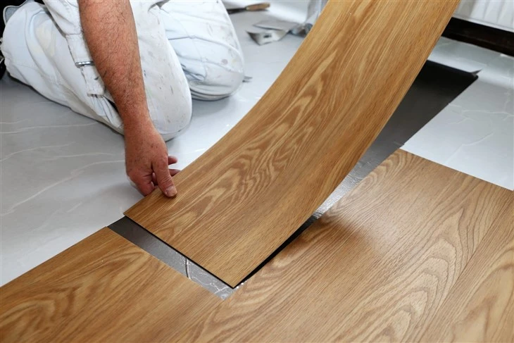 Luxury Vinyl Flooring LVT Tiles Glue Down