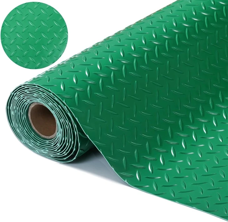 Non-Slip Diamond Plate PVC Floor Mat