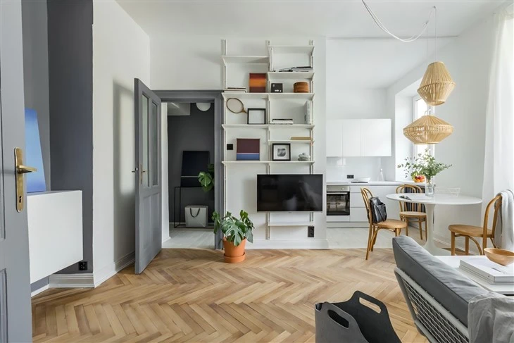 Peel And Stick Herringbone Vinyl Floor Tile