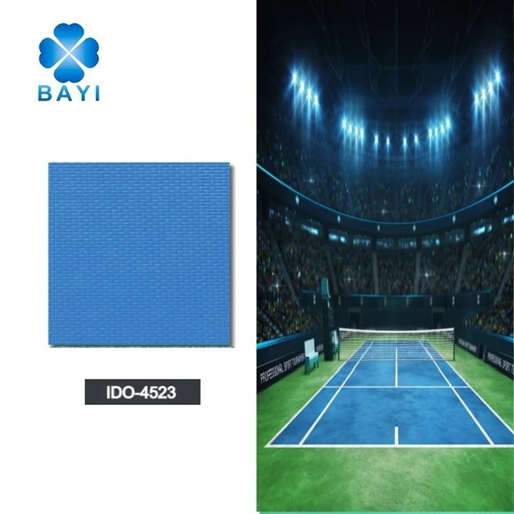 Commercial Tennis Court Vinyl Sports Flooring