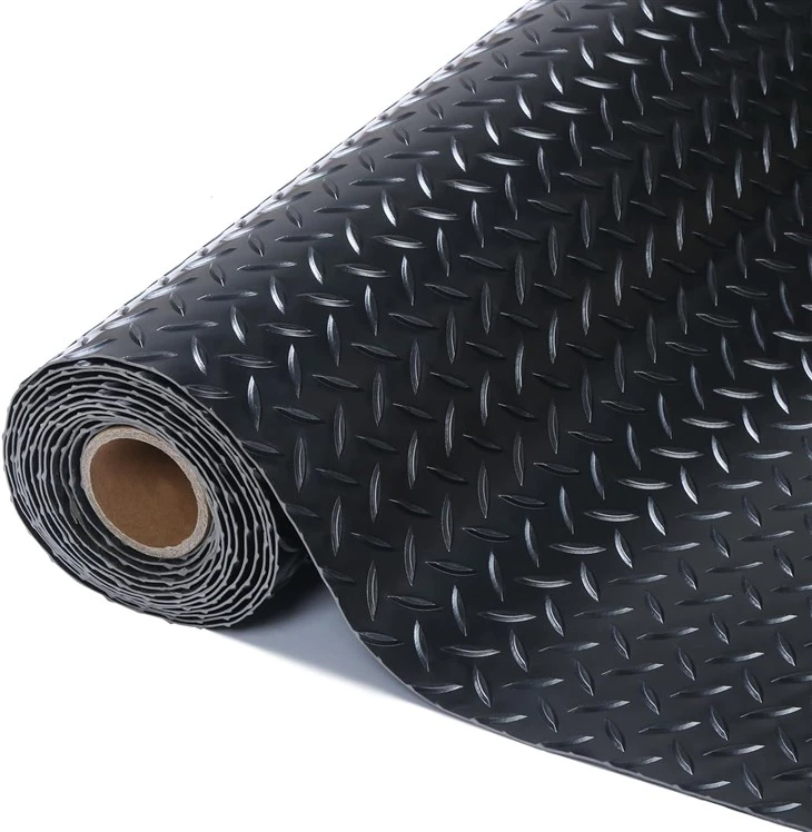 Waterproof Garage Flooring PVC Coin Mat In Roll