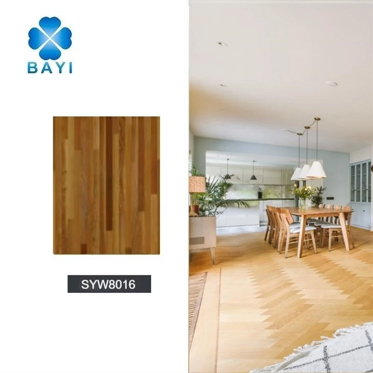 Wooden Texture Floating Luxury Vinyl Flooring Tiles
